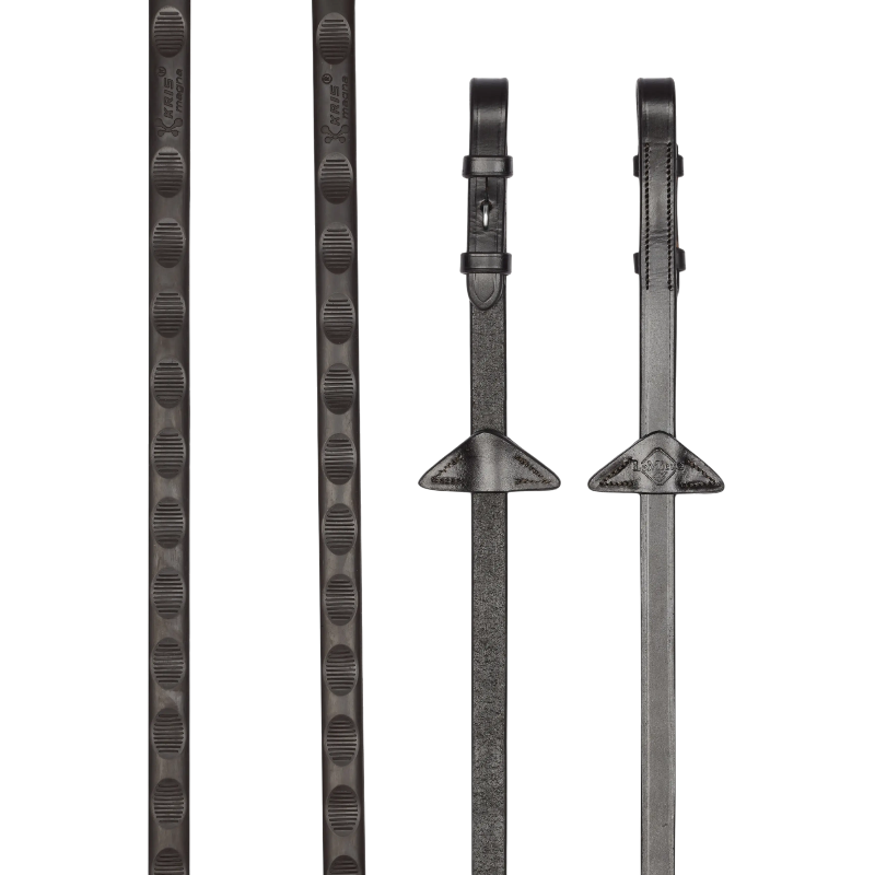 Lemieux - Rênes Magna Grip marron/ argent | - Ohlala