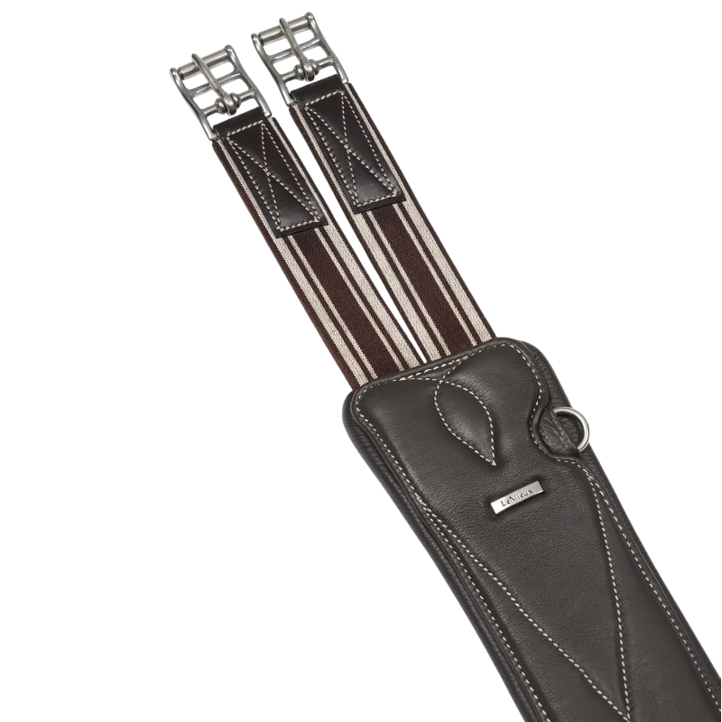 Lemieux - Sangle bavette longue synthétique Arika marron | - Ohlala