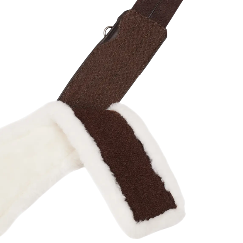 Lemieux - Sangle de hunter avec doublure amovible en merinos havane | - Ohlala