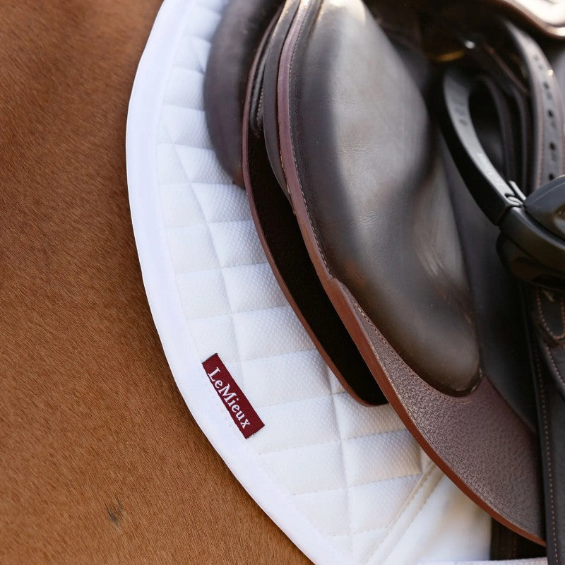 Lemieux - Tapis de selle amortisseur Self-Cool Close Contact blanc | - Ohlala