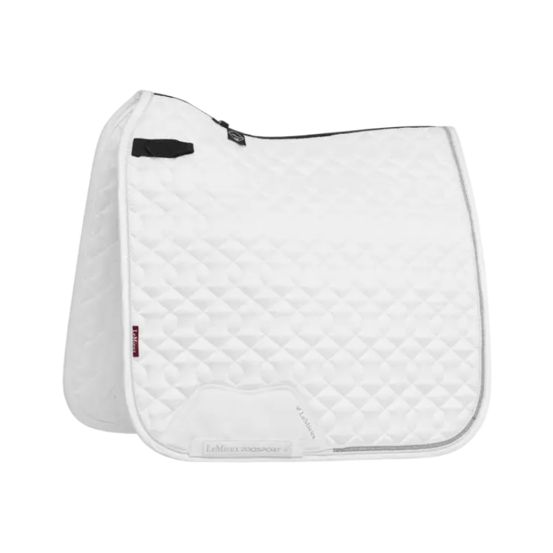 Lemieux - Tapis de dressage Crystal Suede Square blanc | - Ohlala