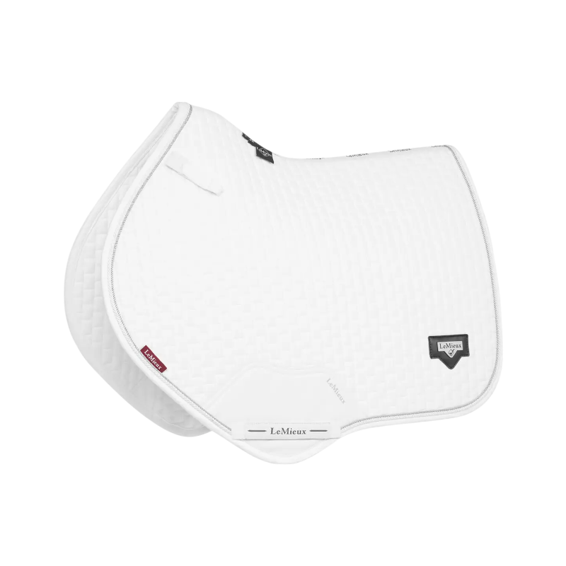 Lemieux - Tapis de selle Puissance Suede blanc | - Ohlala