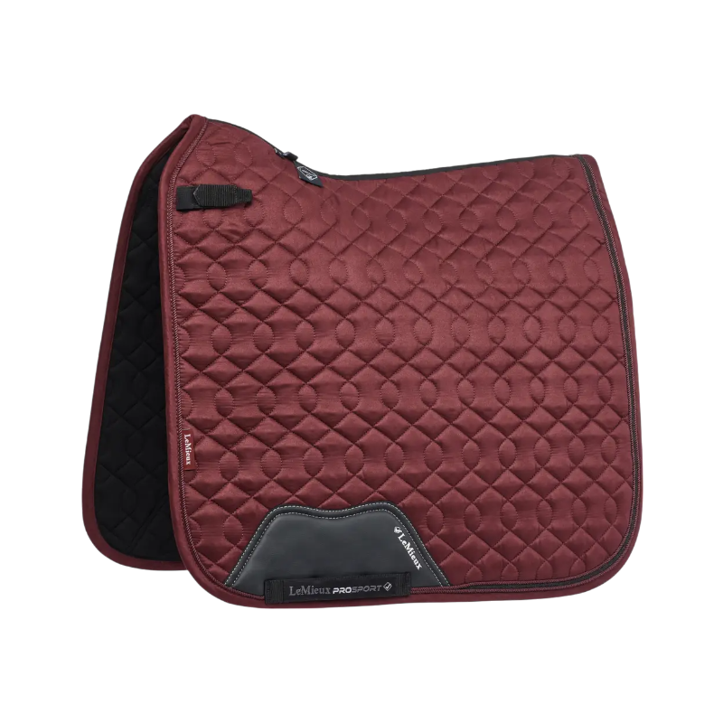 Lemieux - Tapis de dressage Crystal Suede bordeaux | - Ohlala