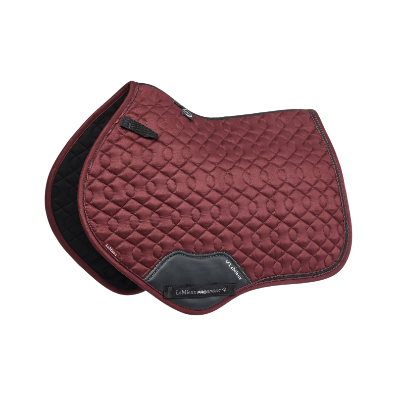 Lemieux - Tapis de selle Crystal Suede Close Contact bordeaux | - Ohlala