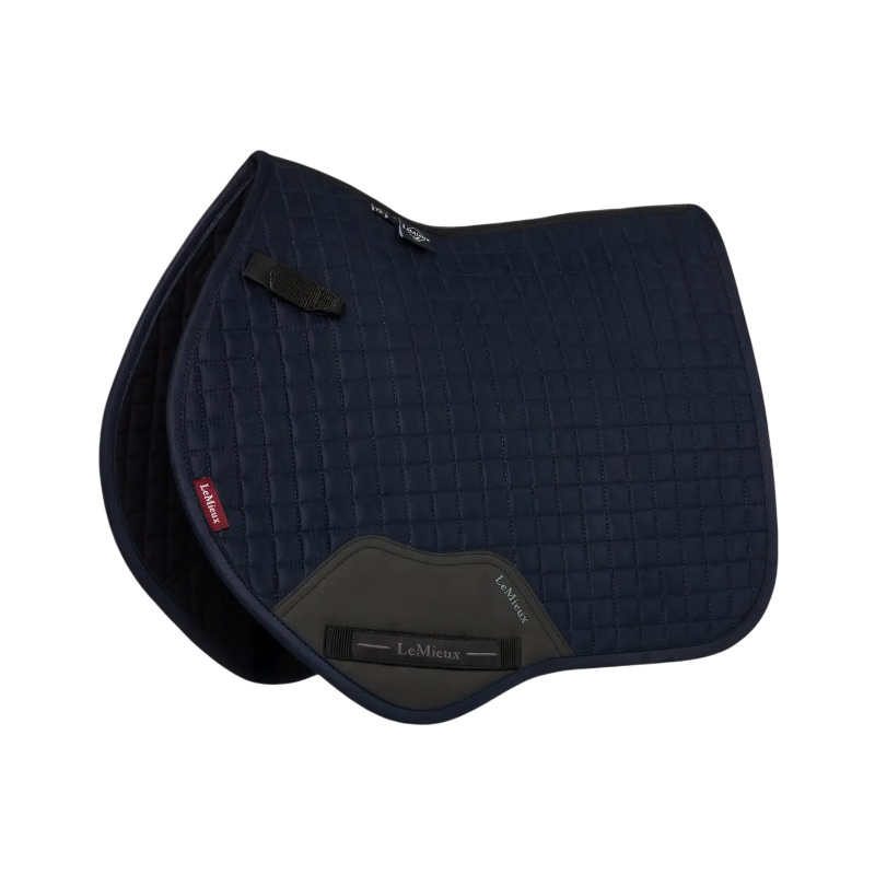 Lemieux - Tapis de selle Square Close Contact Suede Mini marine | - Ohlala