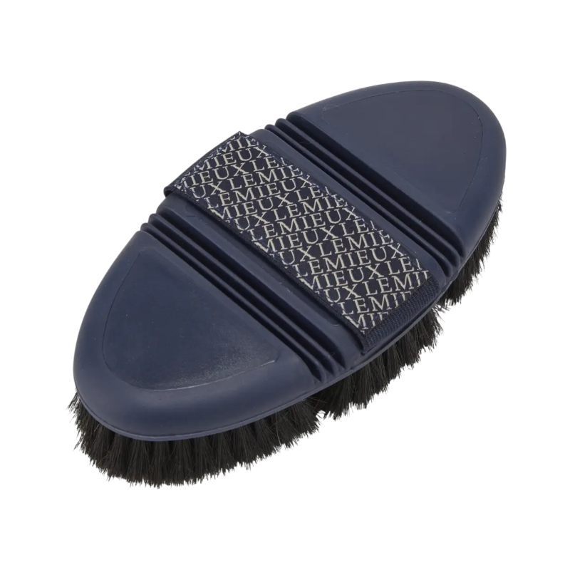 Lemieux - Brosse douce en poils de cheval Flexi marine | - Ohlala