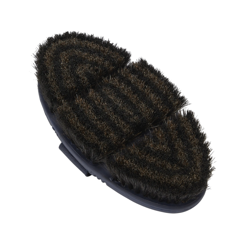 Lemieux - Brosse douce en poils de cheval Flexi marine | - Ohlala