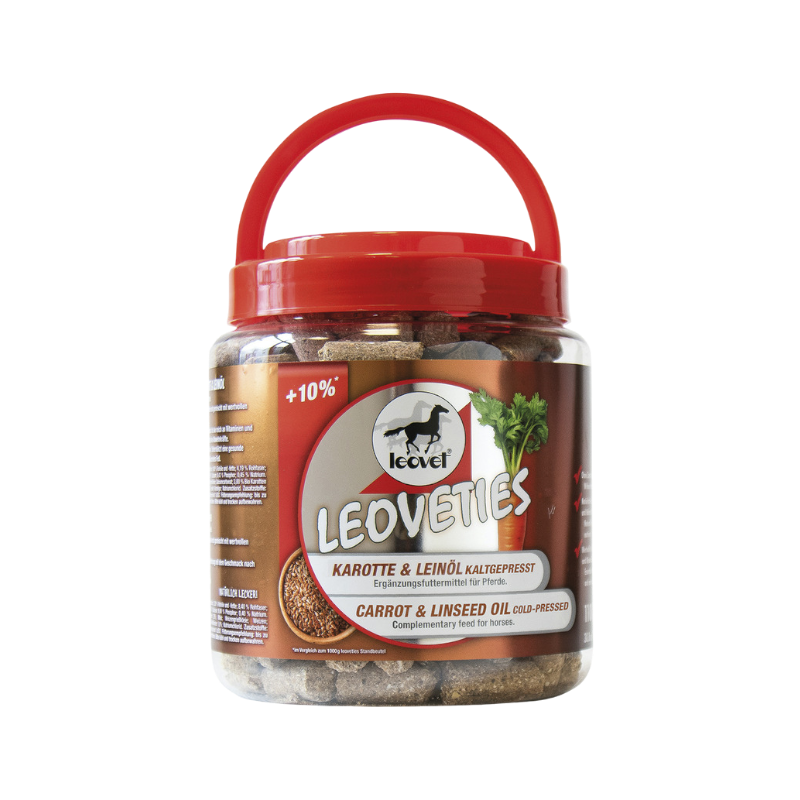 Leovet - Friandises pour chevaux Leoveties carotte & huile de lin | - Ohlala