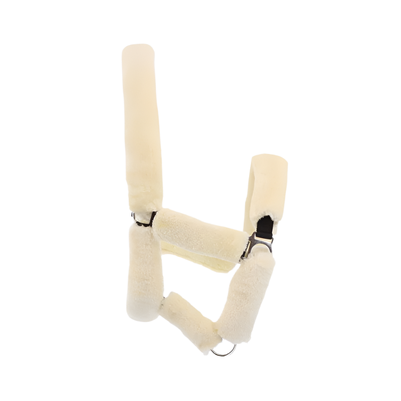 Norton - Licol "Full" mouton synthétique noir/Ecru | - Ohlala