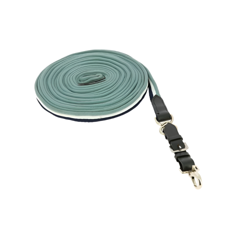 Norton - Longe de travail matelassée/cuir bleu/gris | - Ohlala