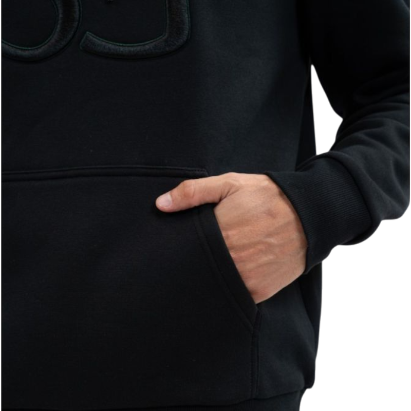 SG - Sweat à capuche unisexe Lusso noir | - Ohlala