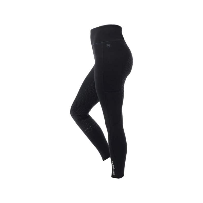 Equithème - Legging d'équitation femme full grip Lyly noir | - Ohlala