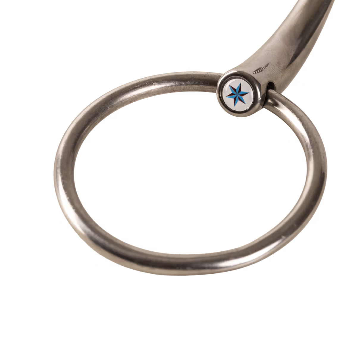 Velari - Mors à anneaux double brisure en acier inoxydable 14mm