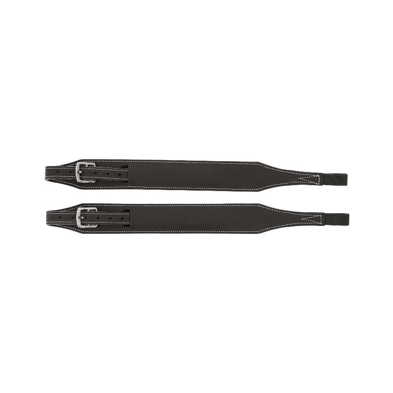 Norton - Étrivières monobranches en cuir Line havane | - Ohlala