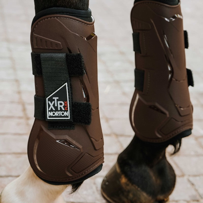 Norton - Guêtres ouvertes XTR Flex Velcro marron | - Ohlala