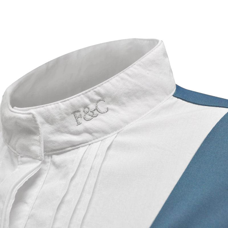 Flags & Cup - Chemise manches courtes Diamantina femme bleu orage | - Ohlala