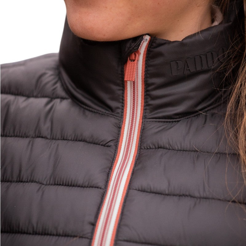 Paddock Sports - Doudoune sans manches mixte Macaron noir | - Ohlala