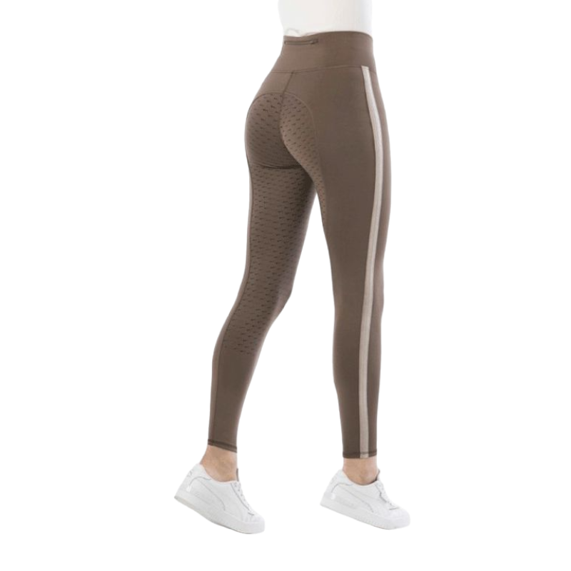 Equithème - Legging d'équitation femme Violette taupe | - Ohlala