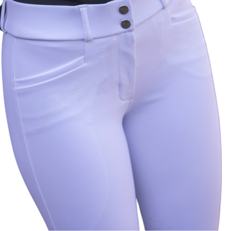 Pénélope - Pantalon d'équitation femme Majestic blanc | - Ohlala