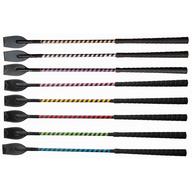 TdeT - Cravache Sucre d'Orge doré/noir | - Ohlala