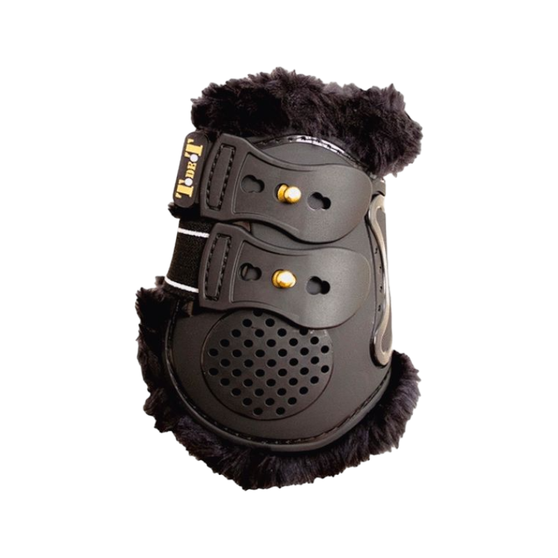 TdeT - Protèges boulet Proteck' Compet doublure mouton noir/noir | - Ohlala
