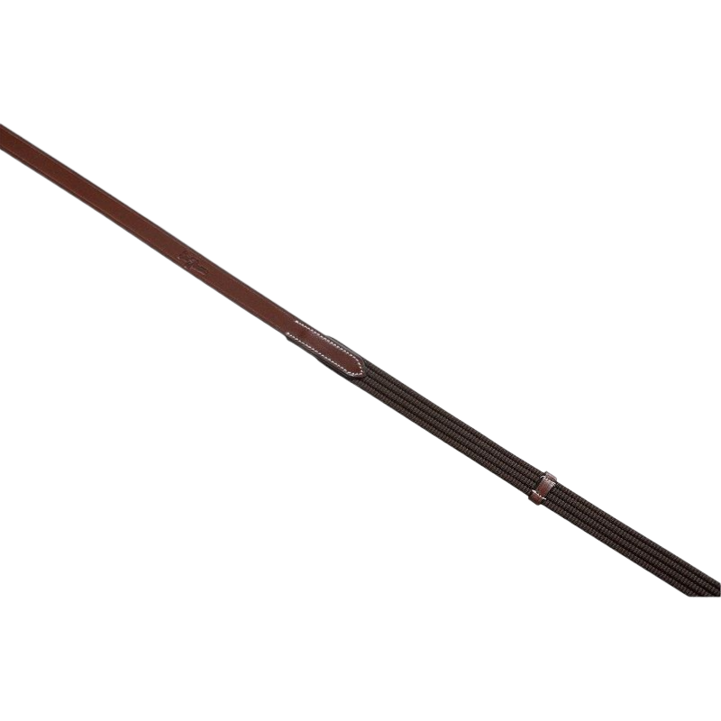 Eric Thomas - Rênes sangles "PRO" havane | - Ohlala