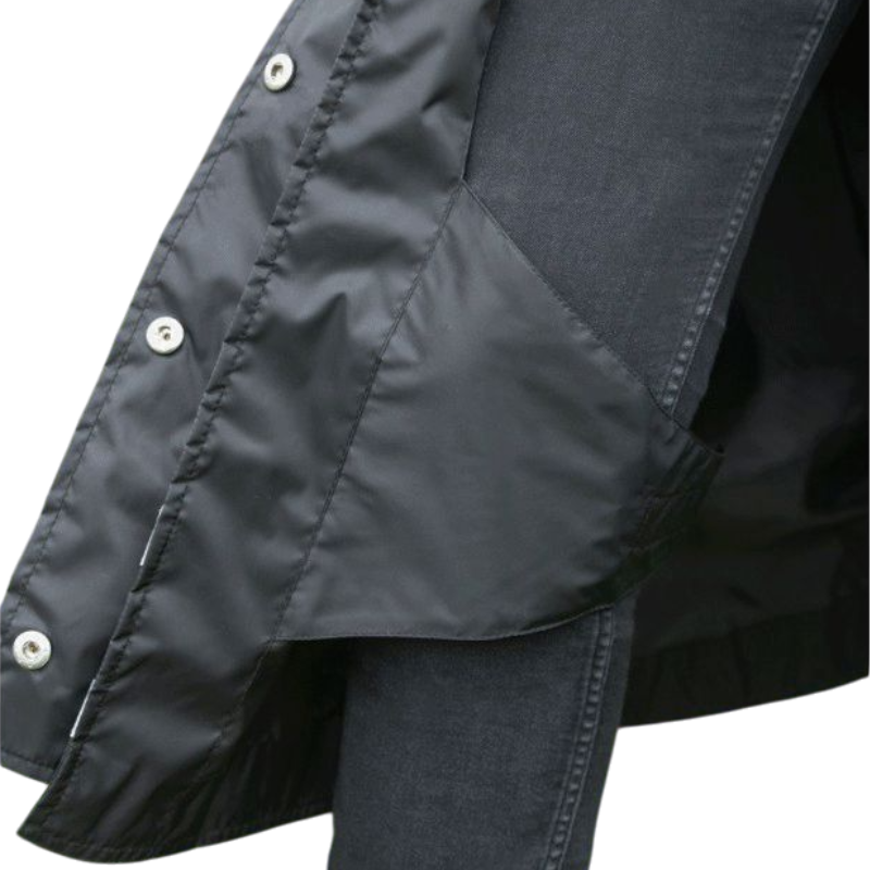 Equithème - Veste de pluie longue Ridercoat noir | - Ohlala