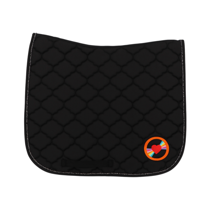 Riding World - Tapis de dressage édition anniversaire Rope noir logo OHLALA | - Ohlala