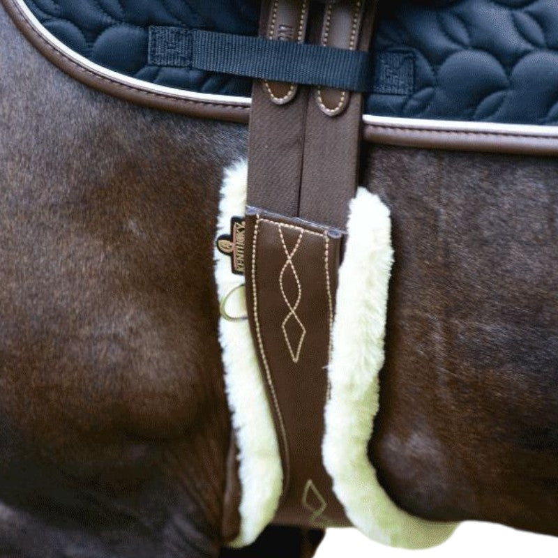 Kentucky Horsewear - Sangle anatomique mouton marron | - Ohlala