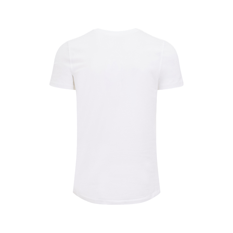 Hagg - T-shirt manches courtes homme blanc/ orange | - Ohlala