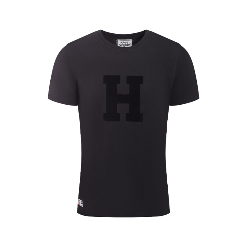 Hagg - T-shirt manches courtes homme noir | - Ohlala