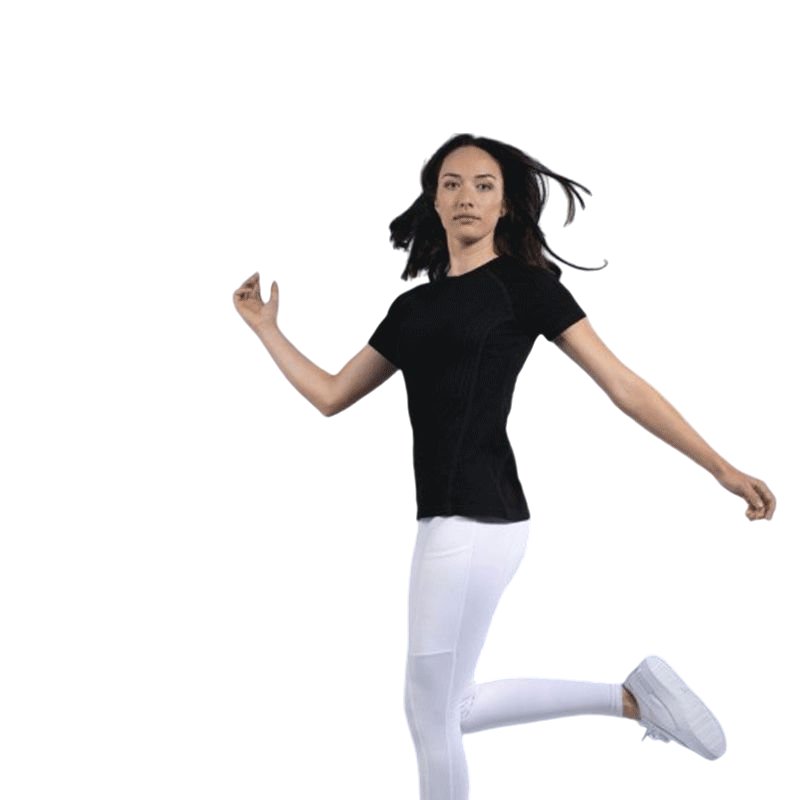 Pro Series - T-shirt manches courtes Vibration femme noir | - Ohlala