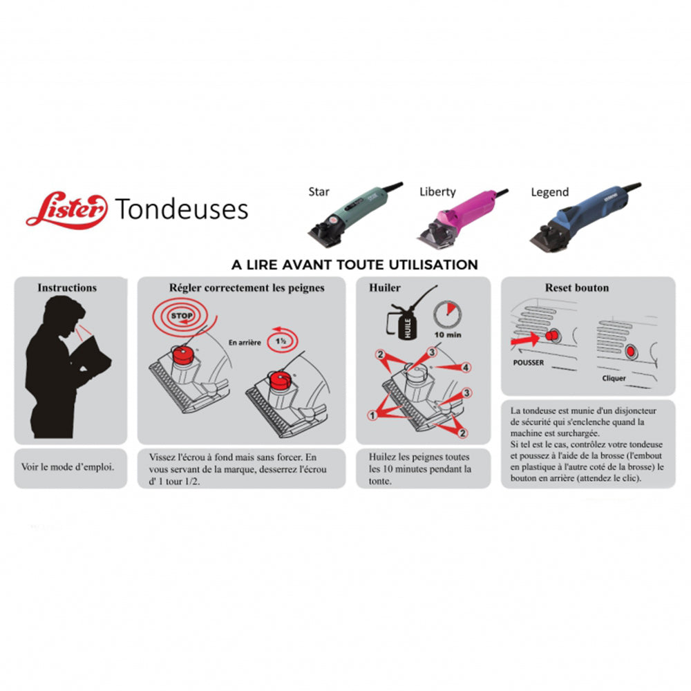 Lister - Tondeuse pour chevaux Star | - Ohlala