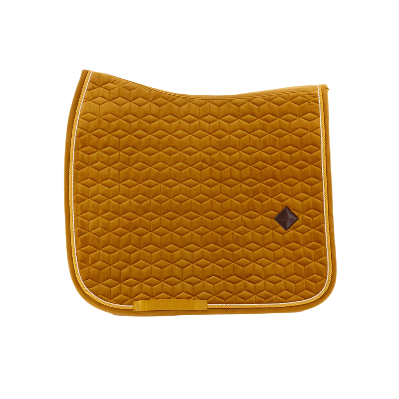 Kentucky Horsewear - Tapis de dressage Velvet Moutarde | - Ohlala