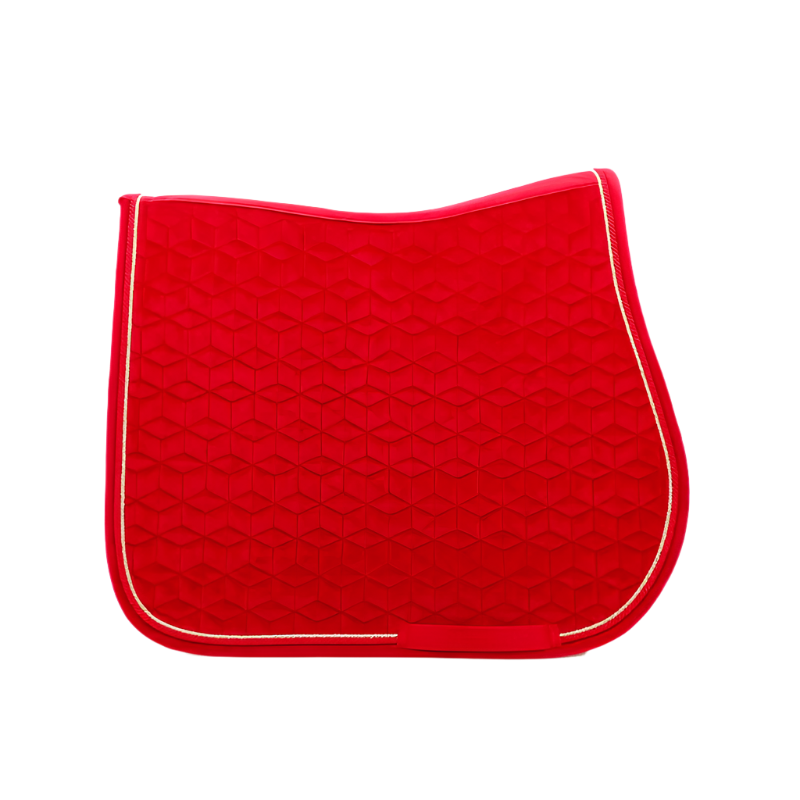 Kentucky Horsewear - Tapis de selle Velvet jumping Rouge | - Ohlala