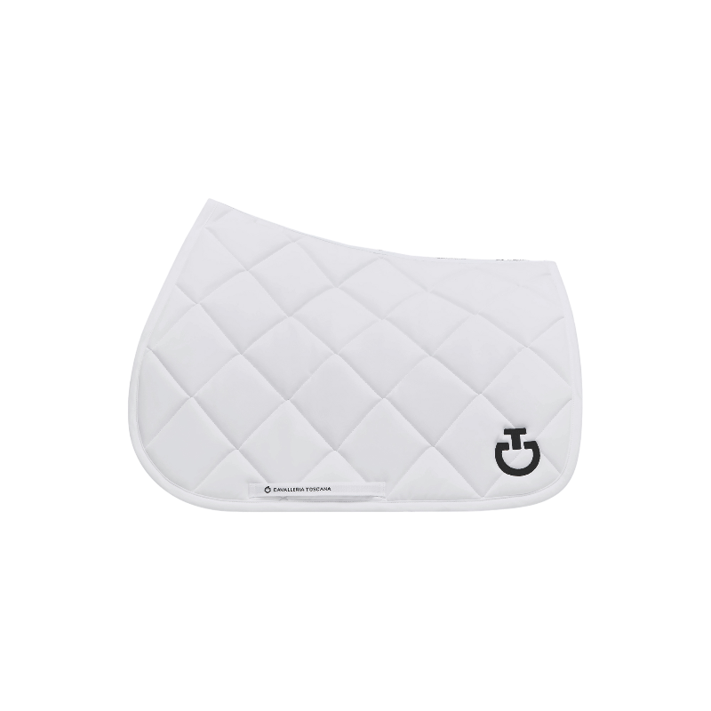 Cavalleria Toscana - Tapis de selle Diamond Quilted Jersey blanc | - Ohlala
