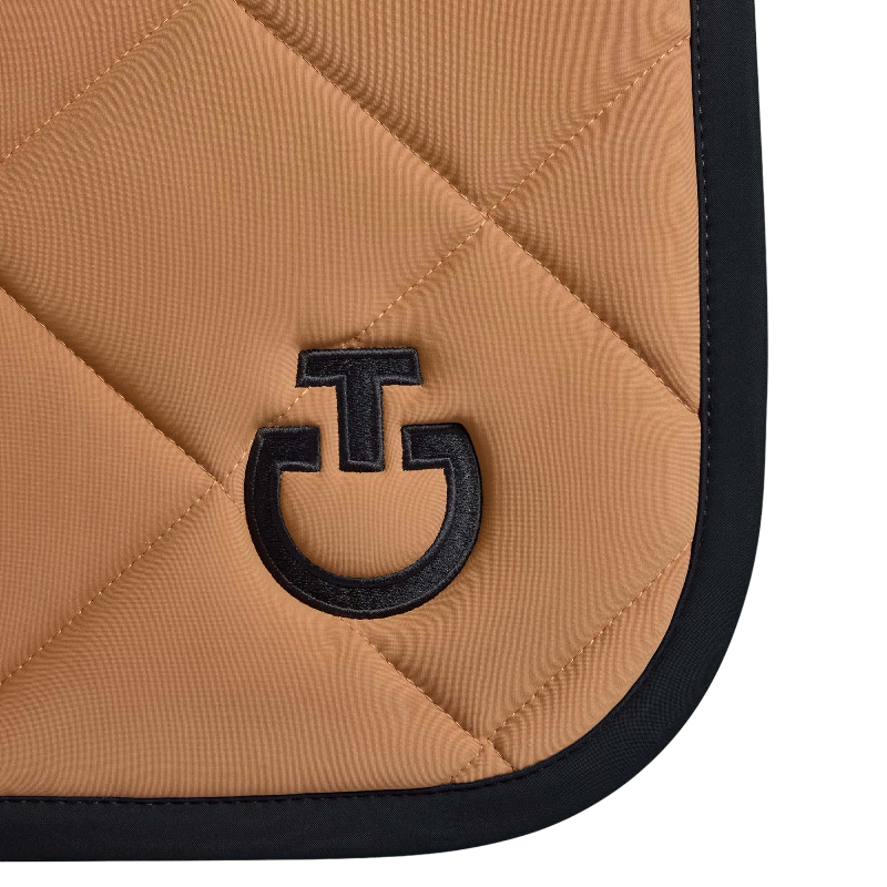 Cavalleria Toscana - Tapis de selle Diamond Quilted Jersey caramel | - Ohlala
