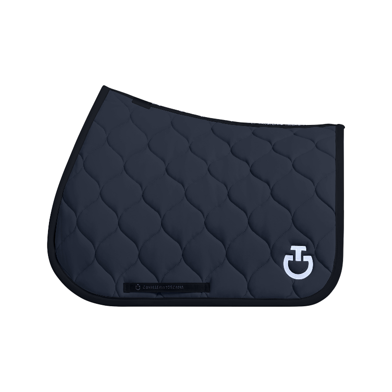 Cavalleria Toscana - Tapis de selle New Circular Quilted Jersey marine | - Ohlala
