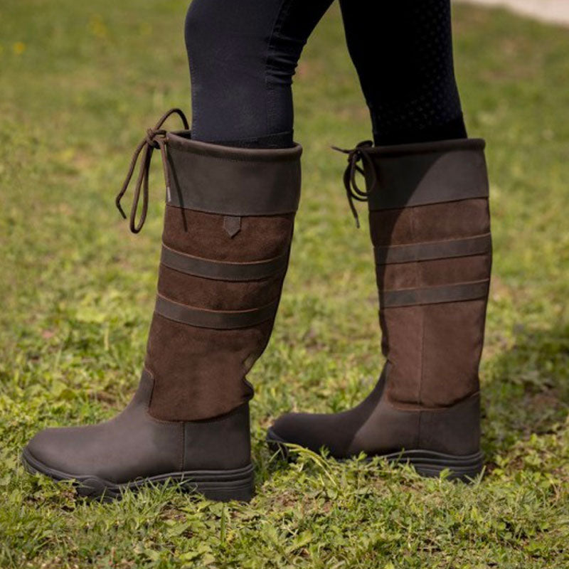 Equithème - Bottes Country brun | - Ohlala