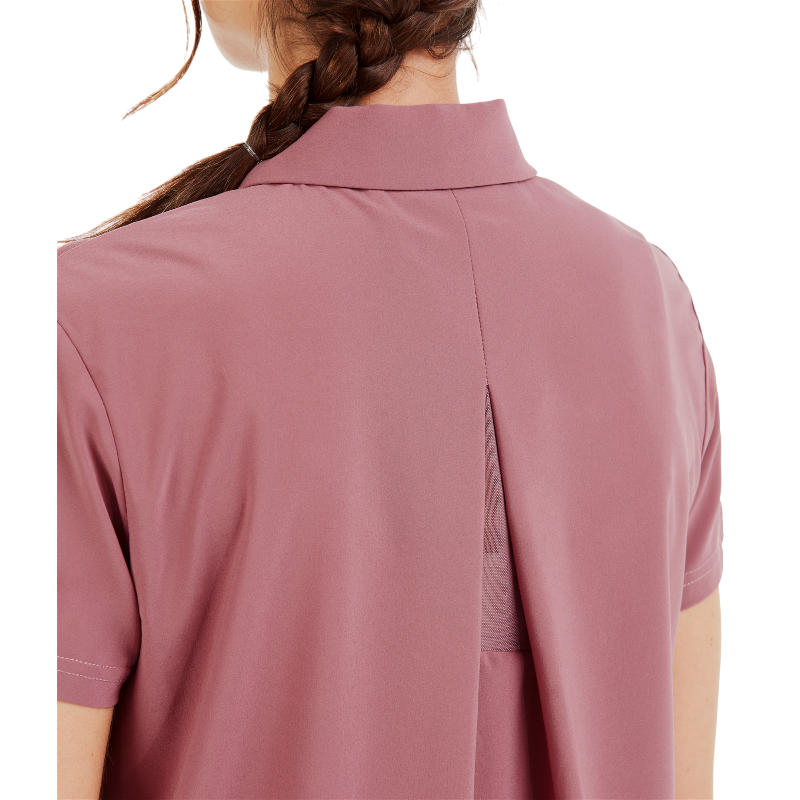 Horse Pilot - Polo manches courtes femme Ariia dark pink | - Ohlala