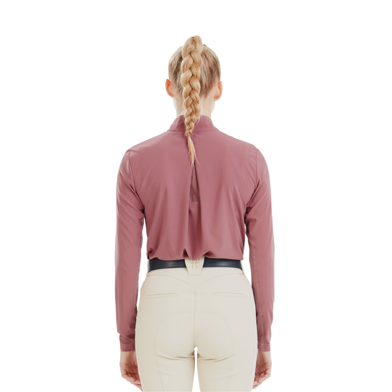 Horse Pilot - T-shirt femme manches longues Sunrise dark pink | - Ohlala