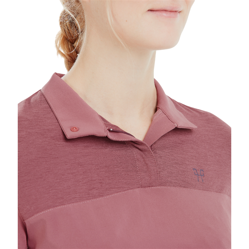 Horse Pilot - T-shirt femme manches longues Sunrise dark pink | - Ohlala