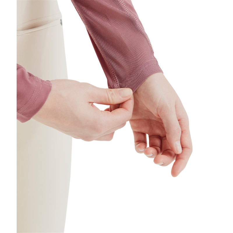 Horse Pilot - T-shirt femme manches longues Sunrise dark pink | - Ohlala