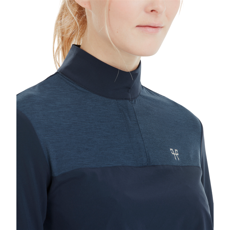 Horse Pilot - T-shirt femme manches longues Sunrise navy | - Ohlala