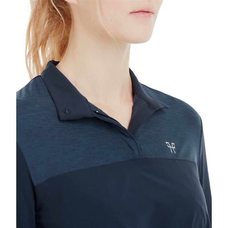 Horse Pilot - T-shirt femme manches longues Sunrise navy | - Ohlala