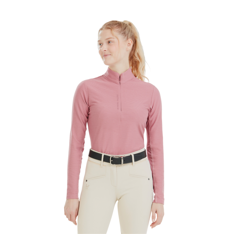 Horse Pilot - Baselayer femme manches longues Suntech mesa pink | - Ohlala