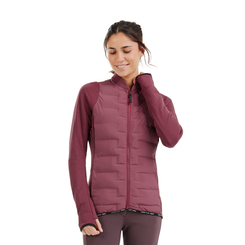 Horse Pilot - Veste femme manches longues Storm dark pink | - Ohlala
