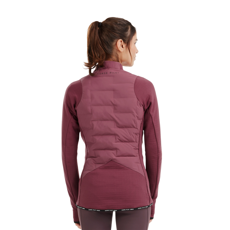 Horse Pilot - Veste femme manches longues Storm dark pink | - Ohlala