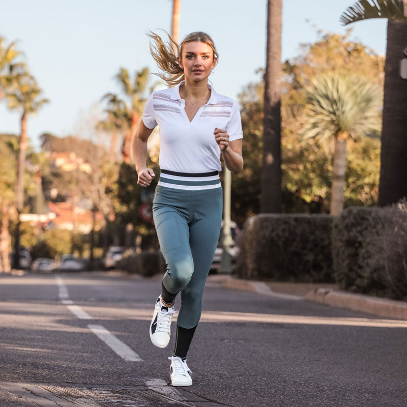 Harcour - Polo manches courtes femme Punch blanc | - Ohlala