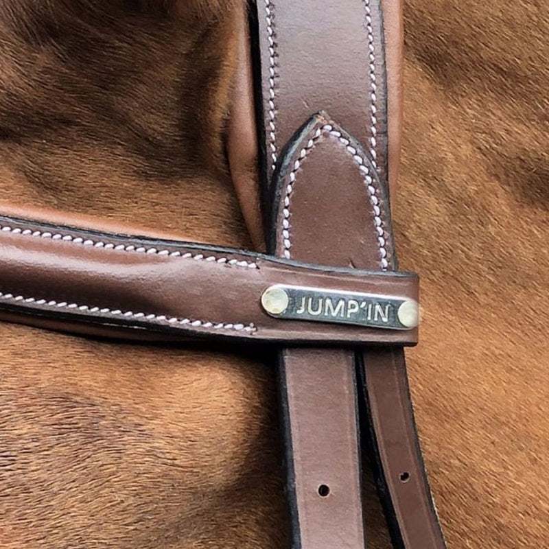 Jump'In - Bridon One London avec rênes Noisette | - Ohlala